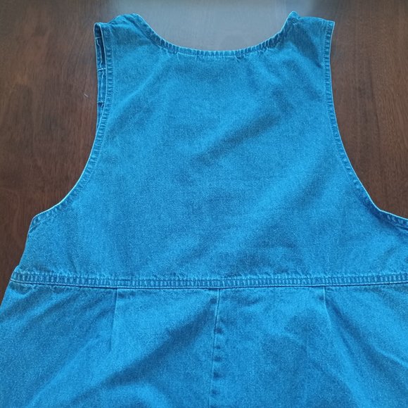 Speculation Sport Size S Women’s Vintage Jean dress Sleeveless Embroidered - Picture 9 of 12